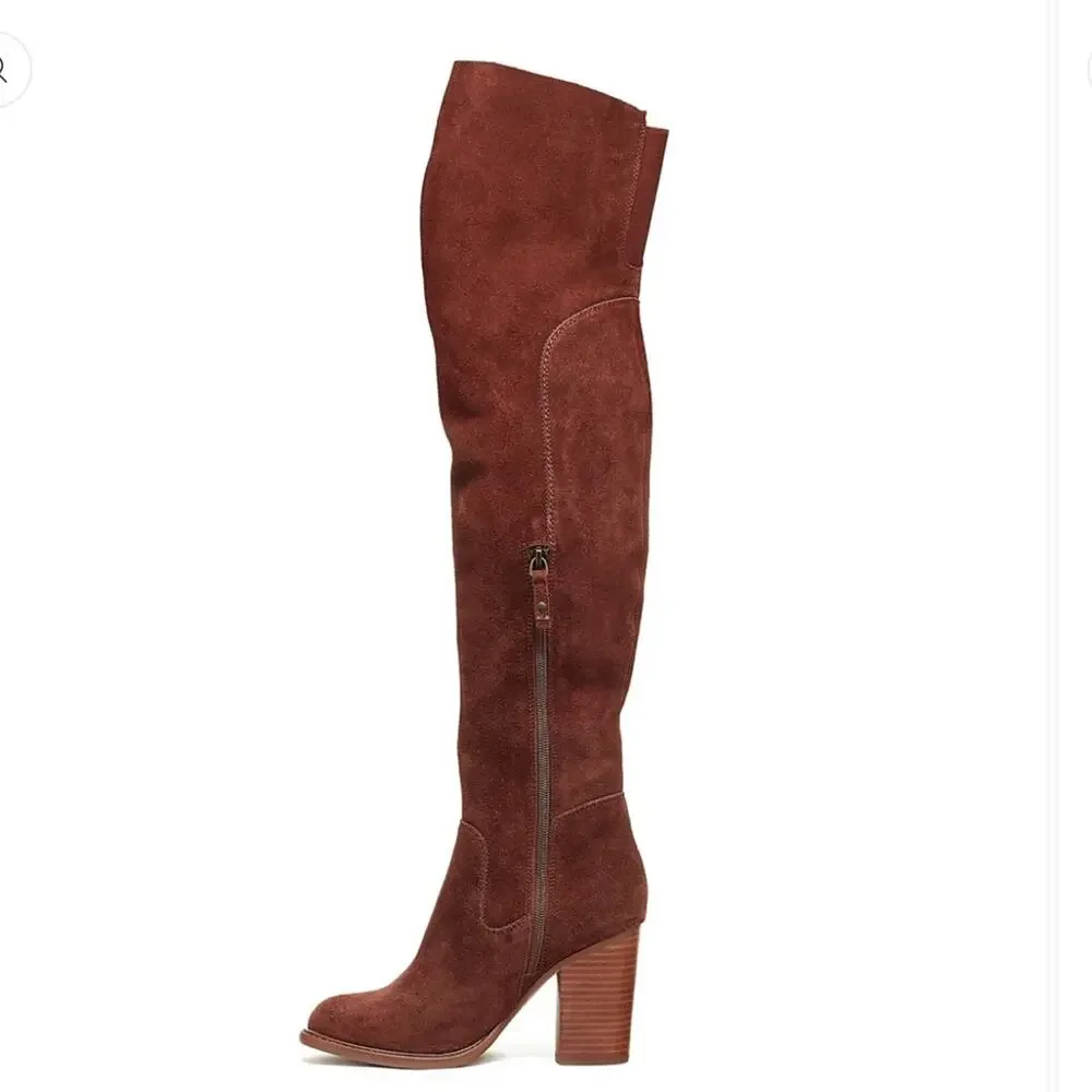 Kelsi Dagger Suede Leather Over the Knee Heels Boots Women’s 8.5